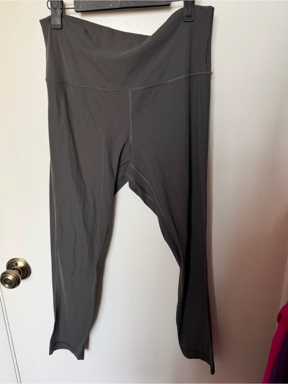 lululemon athletica High-Rise Dark Gray Ribbed Leggings